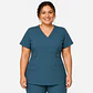 Blusa Clínica Cargo  Antifluido Elasticada Verde petróleo para Mujer - Miniatura 3