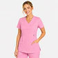 Blusa Clínica Cargo Antifluido Elasticada color Rosado para Mujer - Miniatura 1