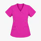 Blusa Clínica Cargo  Antifluido Elasticada Fucsia para Mujer - Miniatura 5