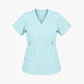 Blusa Clínica Cargo Antifluido Elasticada Menta para Mujer - Miniatura 4