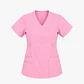 Blusa Clínica Cargo Antifluido Elasticada color Rosado para Mujer - Miniatura 4