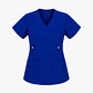 Blusa Clínica Cargo Antifluido Elasticada color Azul Rey para Mujer - Miniatura 4
