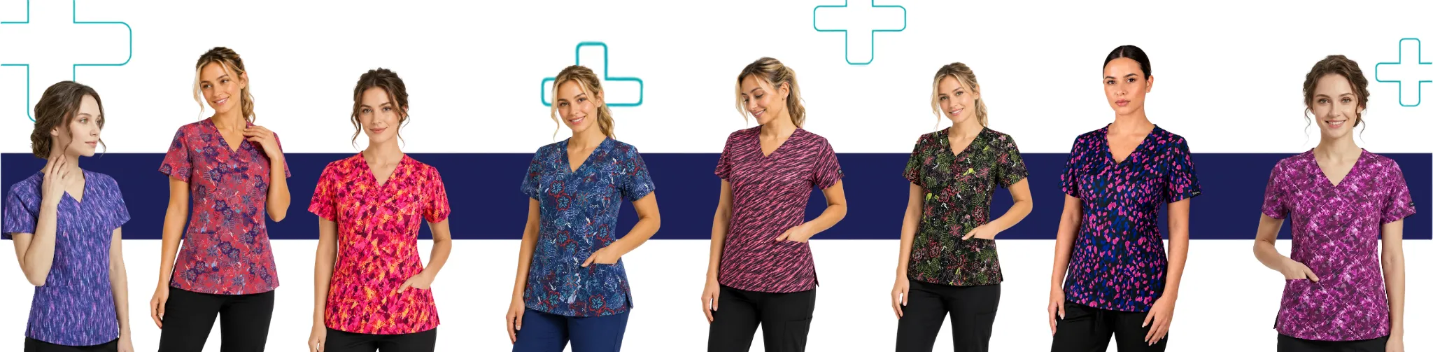 Uniformes Clínicos Estampados para Mujer