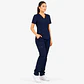 Conjunto Clínico Hana Azul marino para Mujer | Blusa Hana + Pantalón Hana Recto – Línea Aesthetic - Miniatura 3