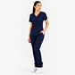 Conjunto Clínico Hana Azul marino para Mujer | Blusa Hana + Pantalón Hana Recto – Línea Aesthetic - Miniatura 2