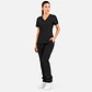 Conjunto Clínico Hana Negro para Mujer | Blusa Hana + Pantalón Hana Recto – Línea Aesthetic - Miniatura 2
