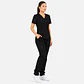 Conjunto Clínico Hana Negro para Mujer | Blusa Hana + Pantalón Hana Recto – Línea Aesthetic - Miniatura 3
