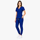 Conjunto Clínico Hana Azul Rey para Mujer | Blusa Hana + Pantalón Jogger - Línea Aesthetic - Miniatura 2