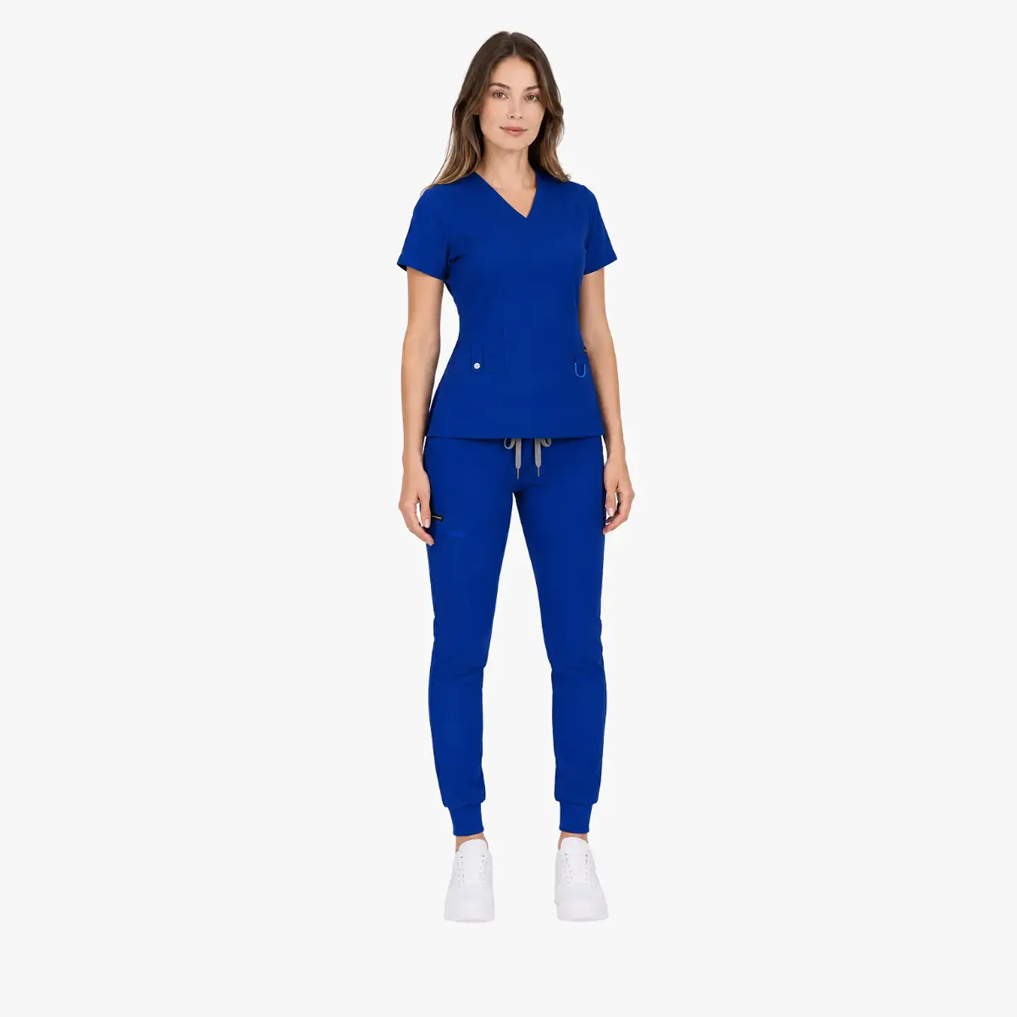 Conjunto Clínico Hana Azul Rey para Mujer | Blusa Hana + Pantalón Jogger - Línea Aesthetic 3