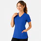 Blusa Clínica Estampada Filigrana Azul  - Miniatura 1