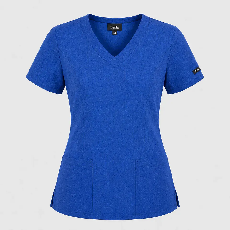 Blusa Clínica Estampada Filigrana Azul  3