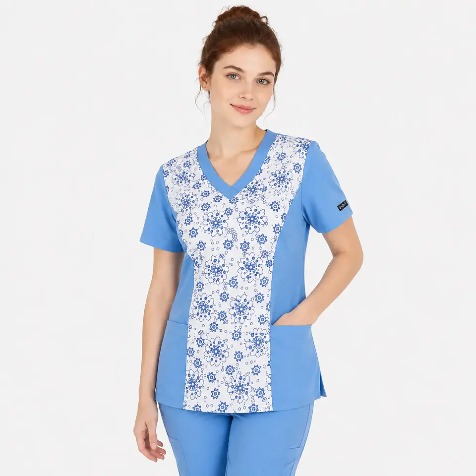 Blusa Clínica  Estampada Cielo Floral 2
