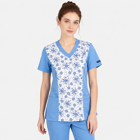 Blusa Clínica  Estampada Cielo Floral
