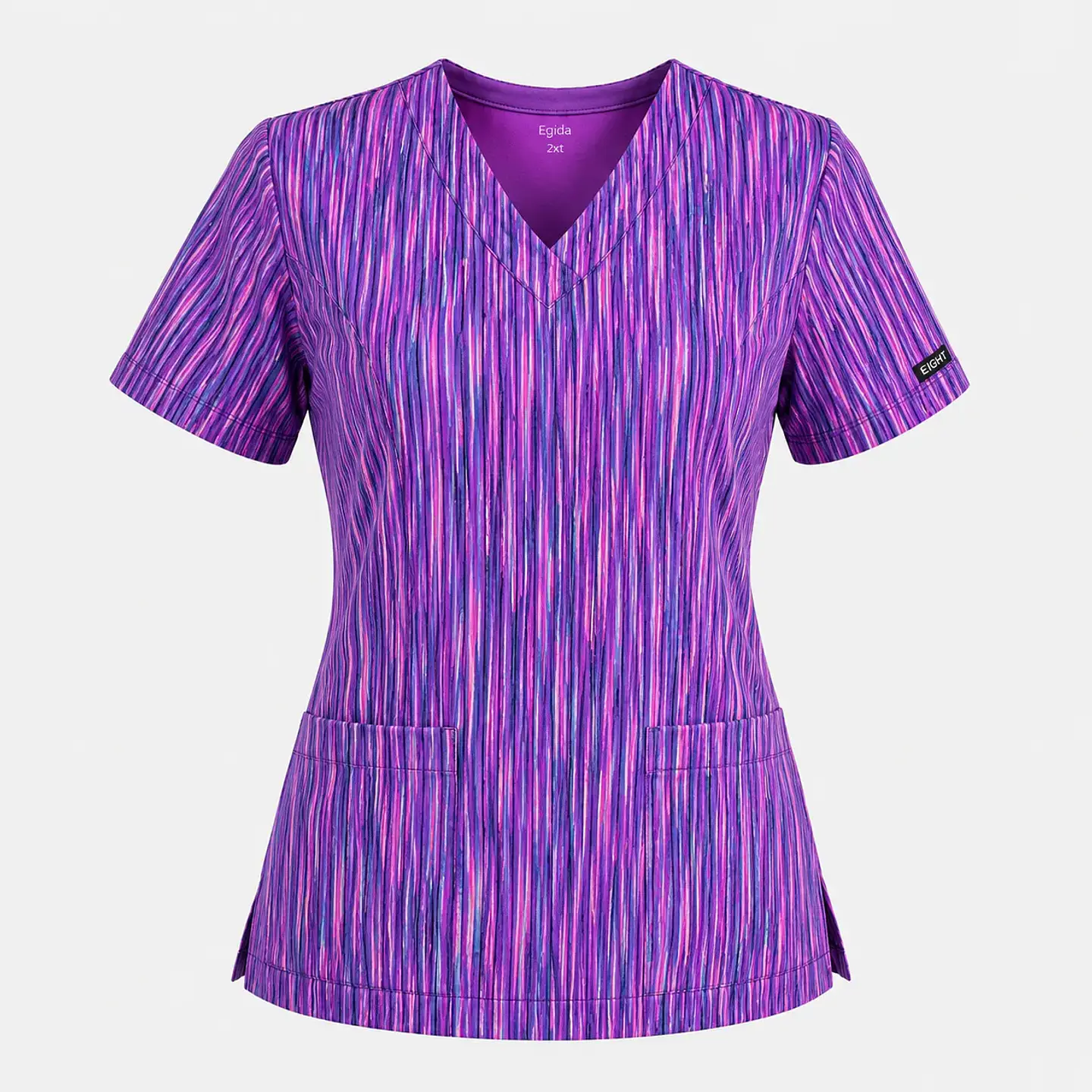 Blusa Clínica Estampada Cascada Violeta 3