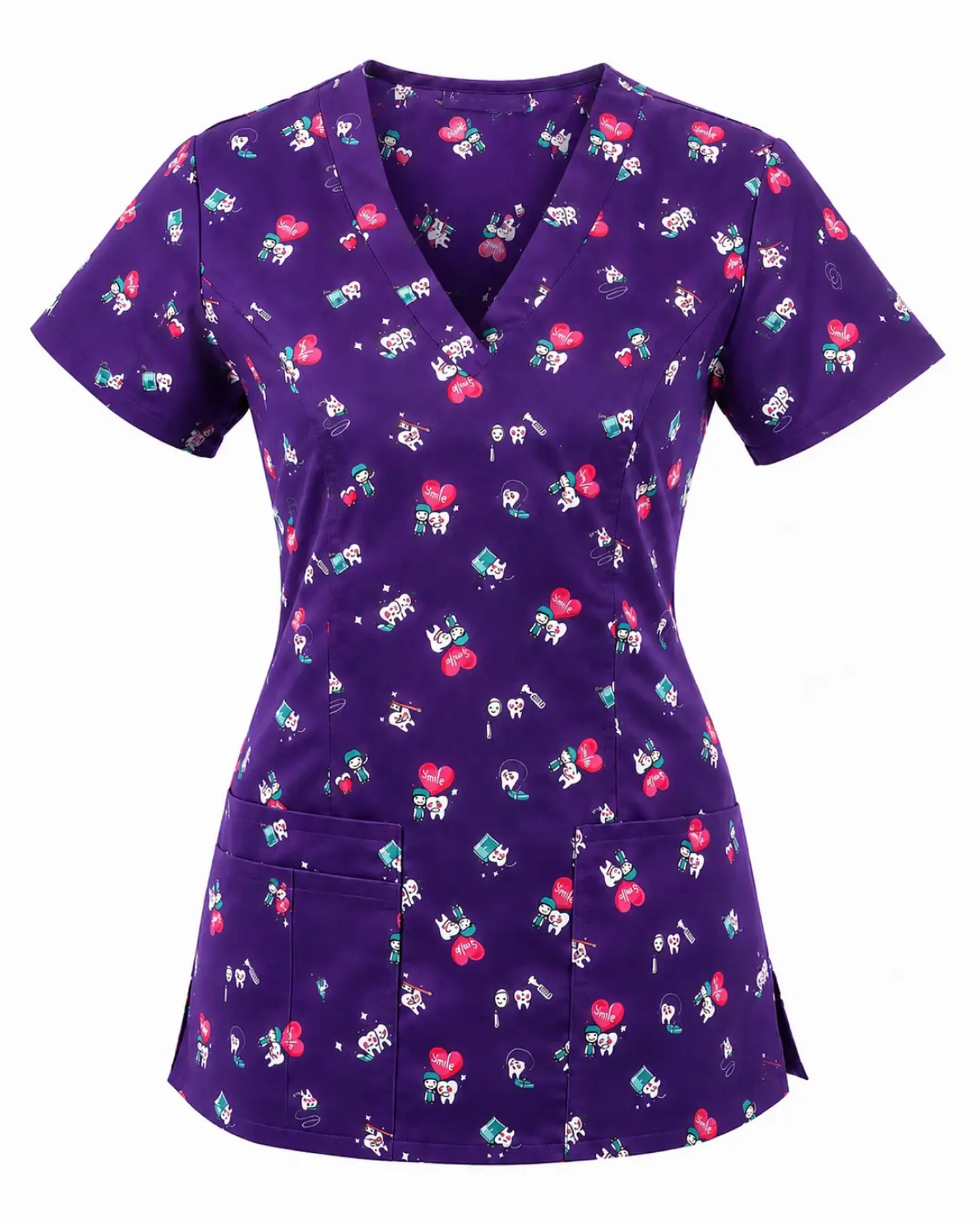 Blusa Clínica Estampada Pequeñas Sonrisas 3