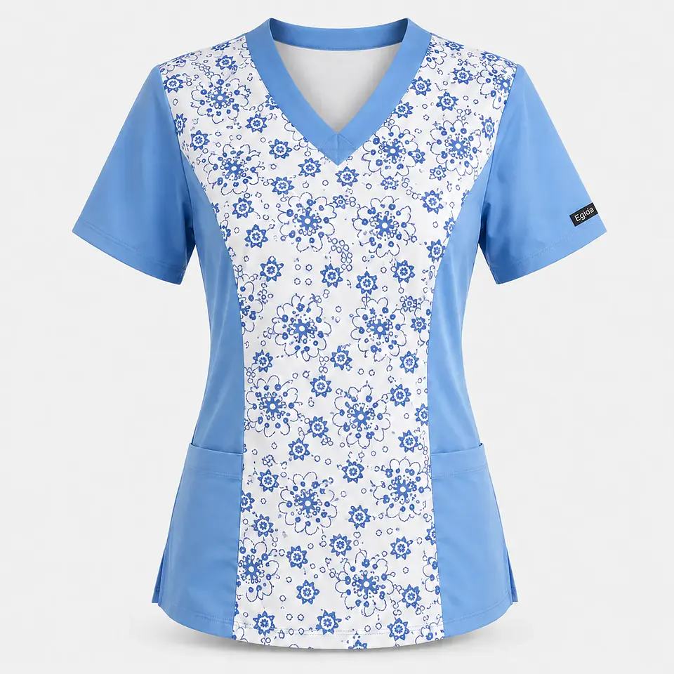 Blusa Clínica  Estampada Cielo Floral 3