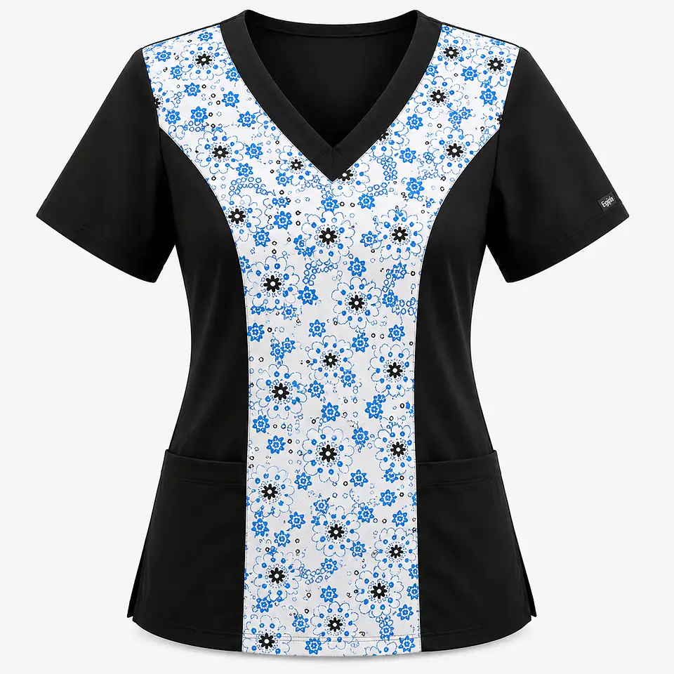 Blusa Clínica Estampada Noche Floral  3