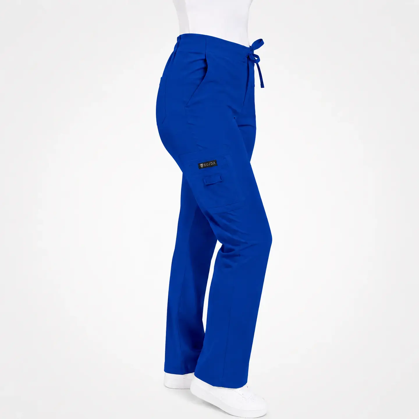 Pantalón Clínico Modelo Cargo Antifluido Azul Rey 5