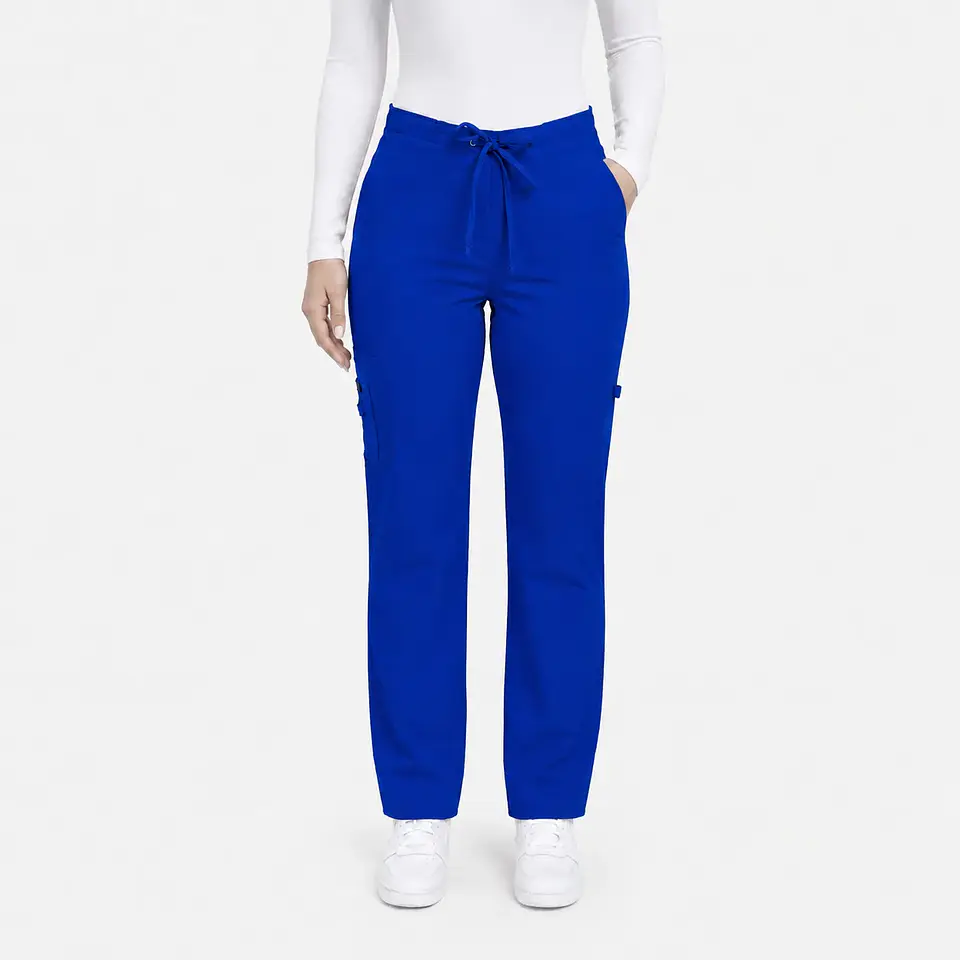 Pantalón Clínico Modelo Cargo Antifluido Azul Rey 2