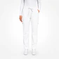 Pantalón Clínico para Mujer Modelo Cargo Antifluido Elasticado Blanco - Miniatura 2