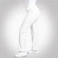 Pantalón Clínico para Mujer Modelo Cargo Antifluido Elasticado Blanco - Miniatura 4