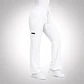 Pantalón Clínico para Mujer Modelo Cargo Antifluido Elasticado Blanco - Miniatura 3