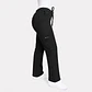 Pantalón Clínico para Mujer Modelo Cargo Antifluido Elasticado Negro - Miniatura 1