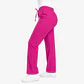 Pantalón Clínico para Mujer Modelo Cargo Antifluido Elasticado Fucsia - Miniatura 4