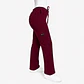 Pantalón Clínico para Mujer Modelo Cargo Antifluido Elasticado Burdeo - Miniatura 1