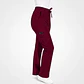 Pantalón Clínico para Mujer Modelo Cargo Antifluido Elasticado Burdeo - Miniatura 5