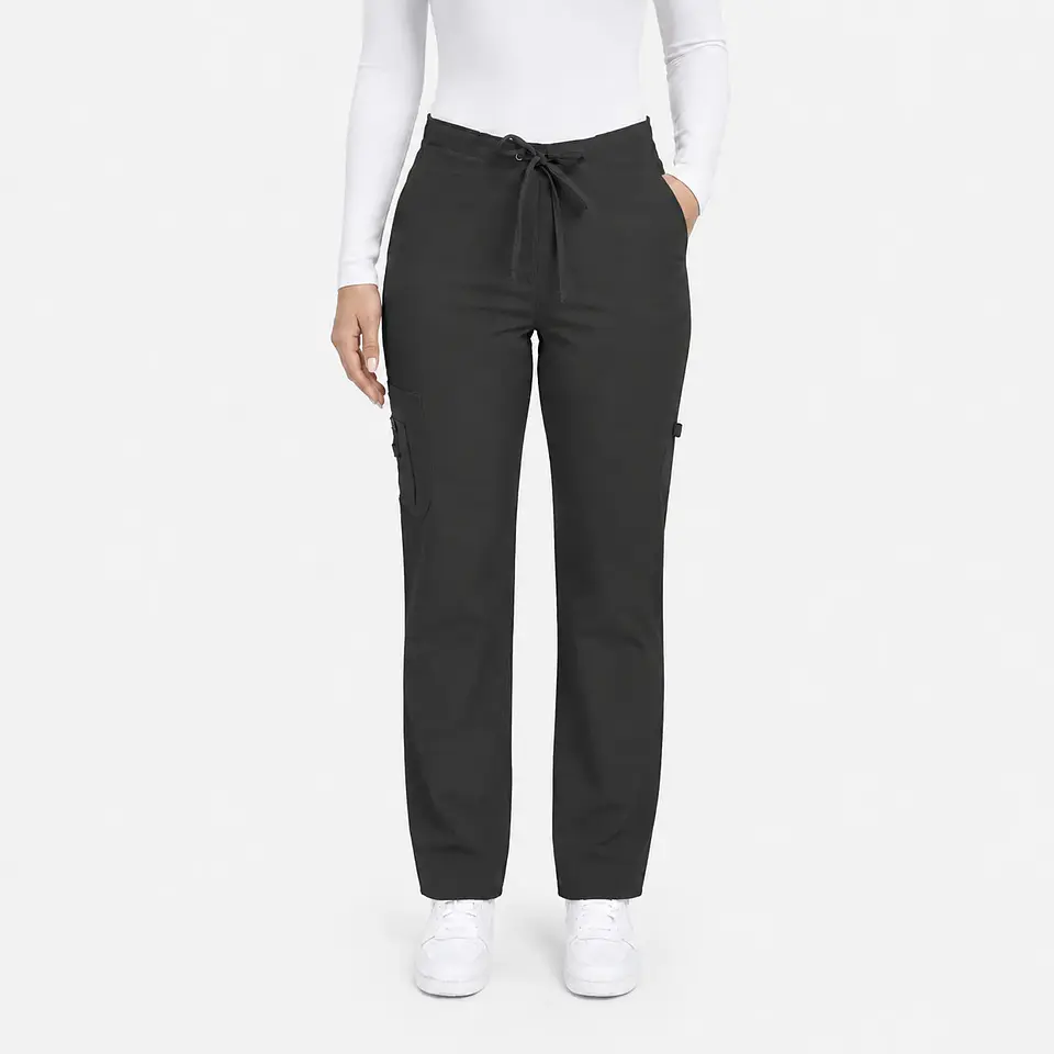 Pantalón Clínico para Mujer Modelo Cargo Antifluido Elasticado Gris marengo 2