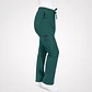 Pantalón Clínico para Mujer Modelo Cargo Antifluido Elasticado Verde Botella - Miniatura 5