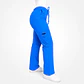Pantalón Clínico para Mujer Modelo Cargo Antifluido Elasticado Azul Vibes  - Miniatura 1