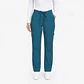 Pantalón Clínico para Mujer Modelo Cargo Antifluido Elasticado Verde petróleo - Miniatura 2