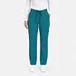 Pantalón Clínico para Mujer Modelo Cargo Antifluido Elasticado Turquesa - Miniatura 2