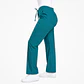 Pantalón Clínico para Mujer Modelo Cargo Antifluido Elasticado Turquesa - Miniatura 4