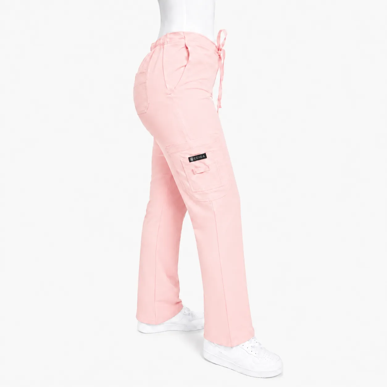 Pantalón Clínico para Mujer Modelo Cargo Antifluido Elasticado Damasco
