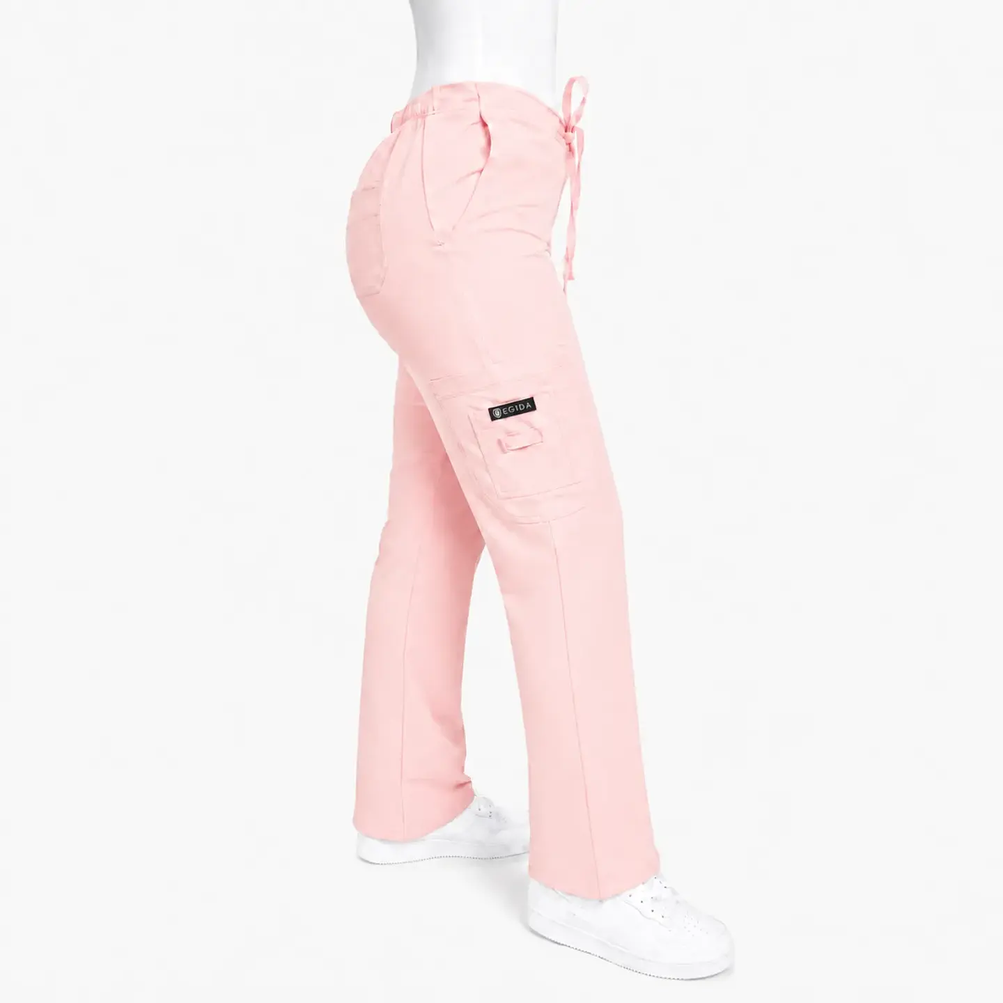 Pantalón Clínico para Mujer Modelo Cargo Antifluido Elasticado Damasco 1