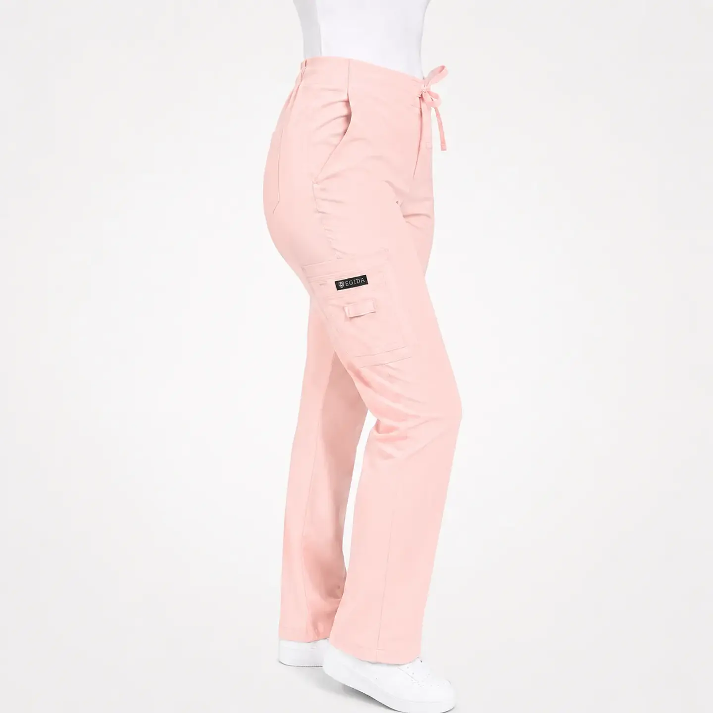 Pantalón Clínico para Mujer Modelo Cargo Antifluido Elasticado Damasco 5