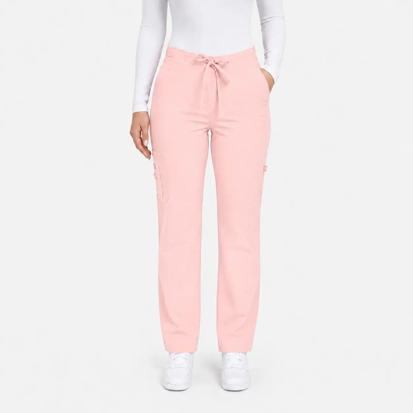 Pantalón Clínico para Mujer Modelo Cargo Antifluido Elasticado Damasco 2