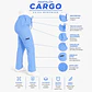 Pantalón Clínico para Mujer Modelo Cargo Antifluido Elasticado Celeste - Miniatura 6