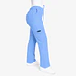 Pantalón Clínico para Mujer Modelo Cargo Antifluido Elasticado Celeste - Miniatura 1