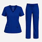 Conjunto Clínico Hana Azul Rey para Mujer | Blusa Hana + Pantalón Hana Recto – Línea Aesthetic - Miniatura 5