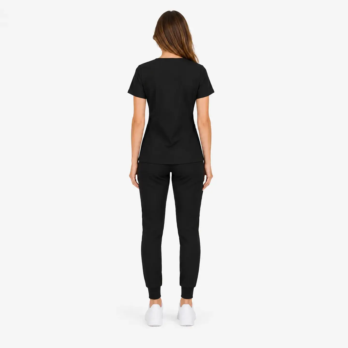 Conjunto Clinico Negro Blusa Hana + Pantalon Jogger  4