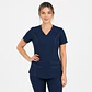 Blusa Clínica Freya Azul Marino Antifluido Elasticada - Miniatura 3