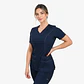 Blusa Clínica Freya Azul Marino Antifluido Elasticada - Miniatura 1