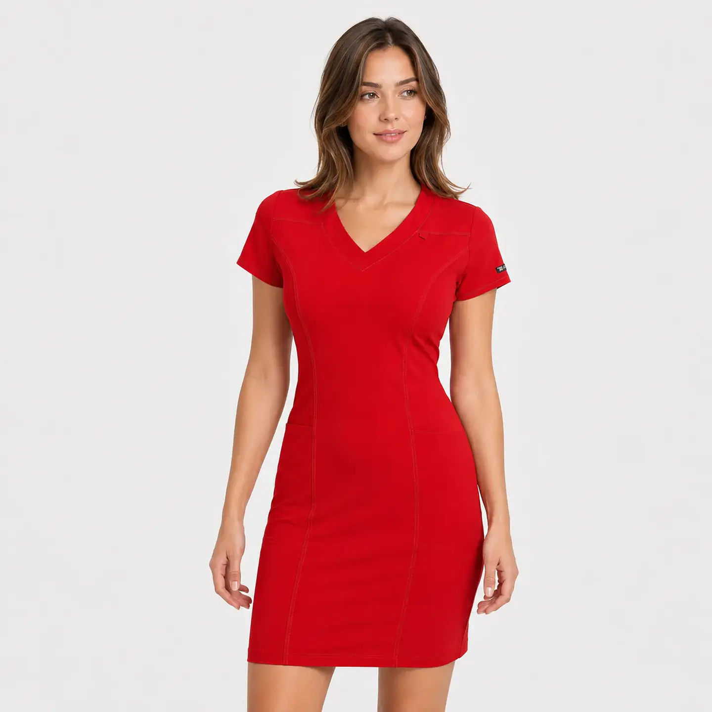 Vestido Clínico Scarlett Rojo Antifluido 1