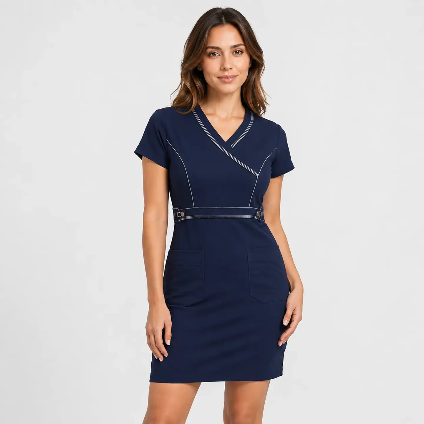 Vestido Clínico Cargo Navy Azul Marino 2