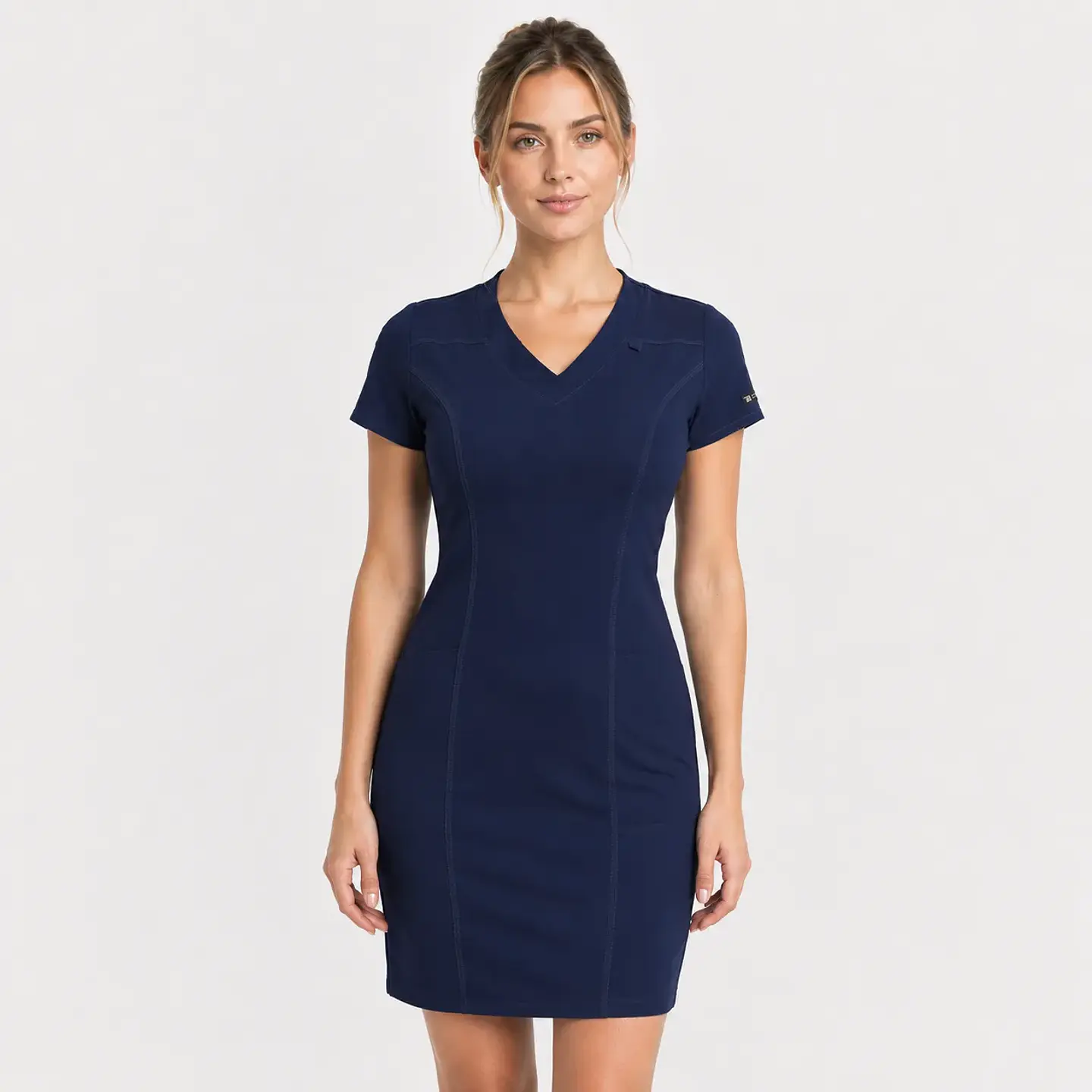 Vestido Clínico Stella Azul Marino Antifluido 2