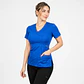 Blusa Clínica Cargo Flex Azul Rey Premium  - Miniatura 1